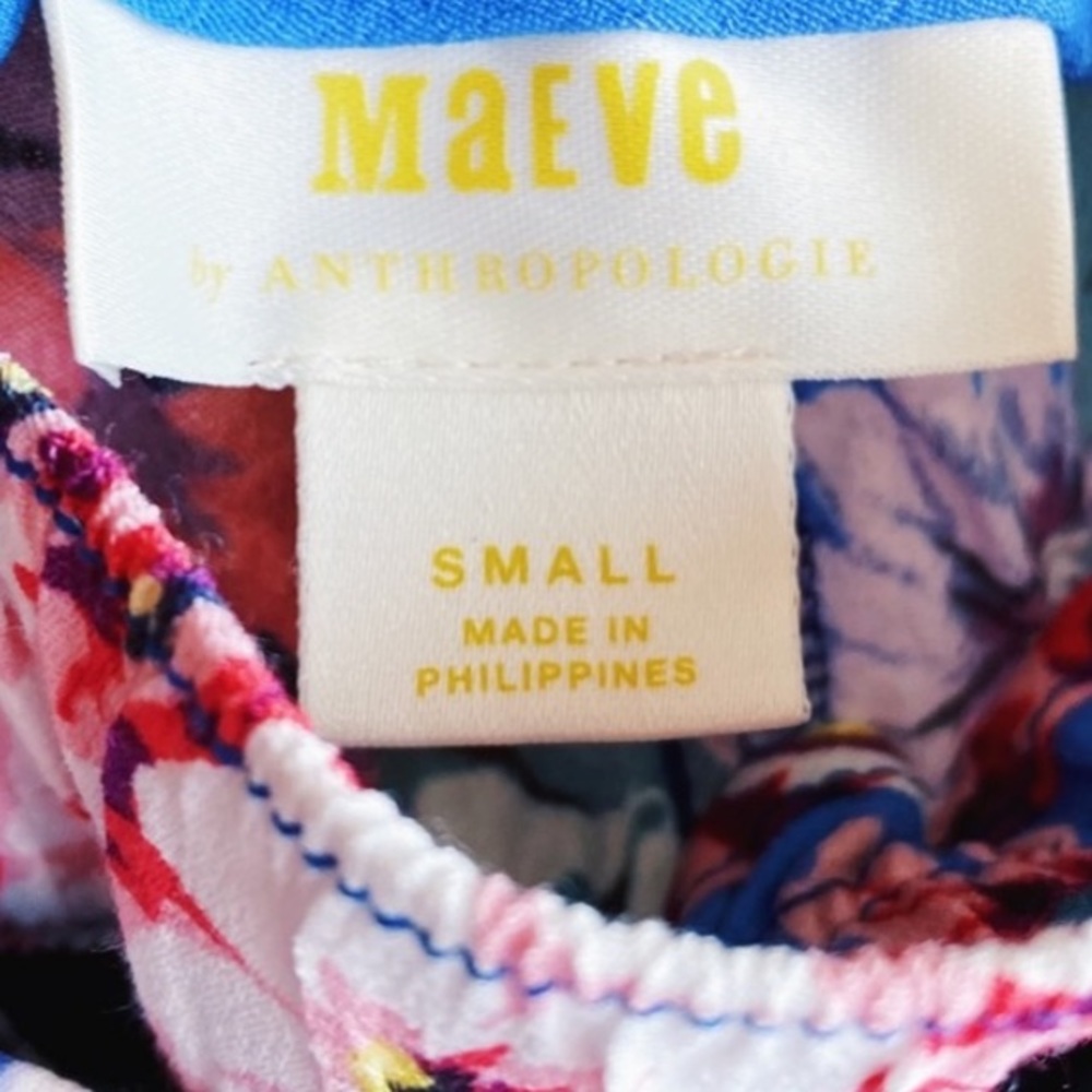 RARE!!! Maeve Anthropologie Blue Floral Tie
Front Shorts - Picture 4 of 5